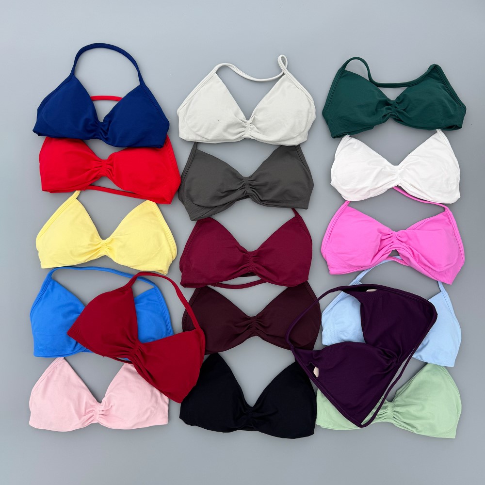 Bra Top Seamless - Top de Ginástica Feminino com Alças,