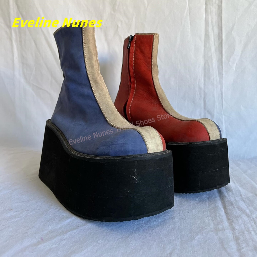 Women'S Fashion Trends Spring 2026 - Botas de Plataforma Y2K Vermelhas e
