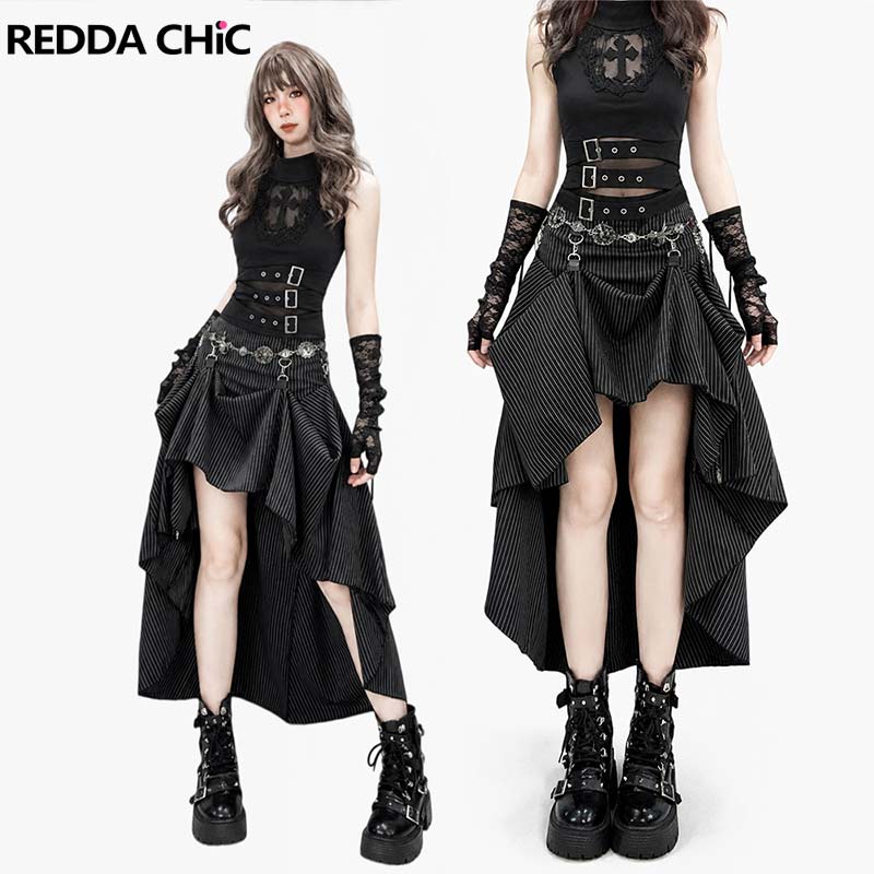 Asymmetric Top Women - REDDACHiC Conjunto Feminino de Top Cropped
