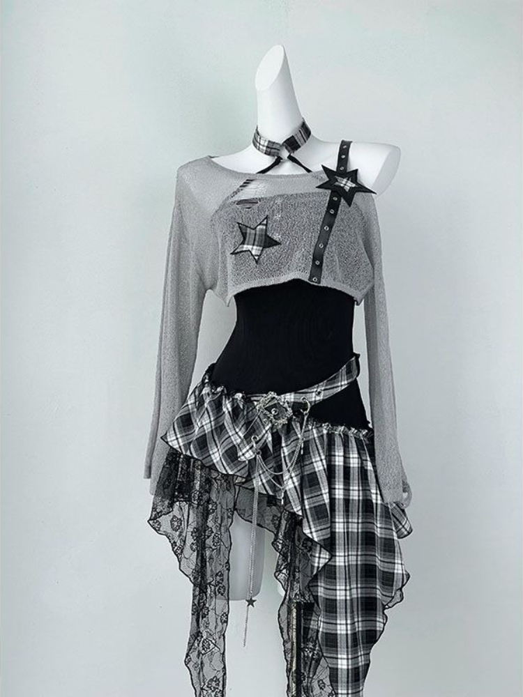 Ruched Dress Mini - 2000s y2k picante menina design conjuntos