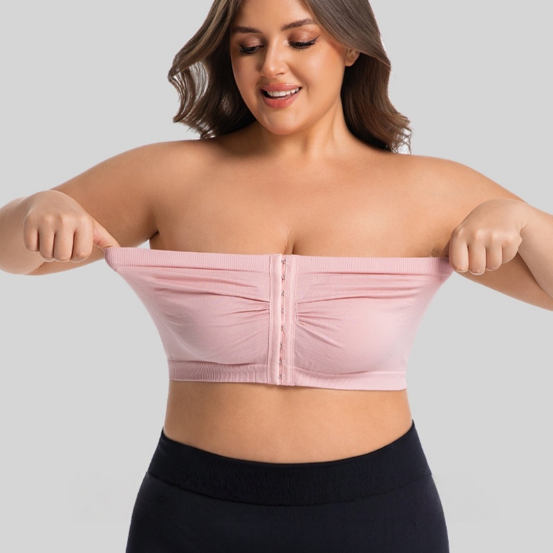 Bra Top Seamless - Sutiã Bandeau Sem Alças Plus Size