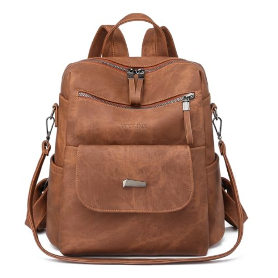 Women Fashion Designer - Mochila de Couro PU para Mulheres,