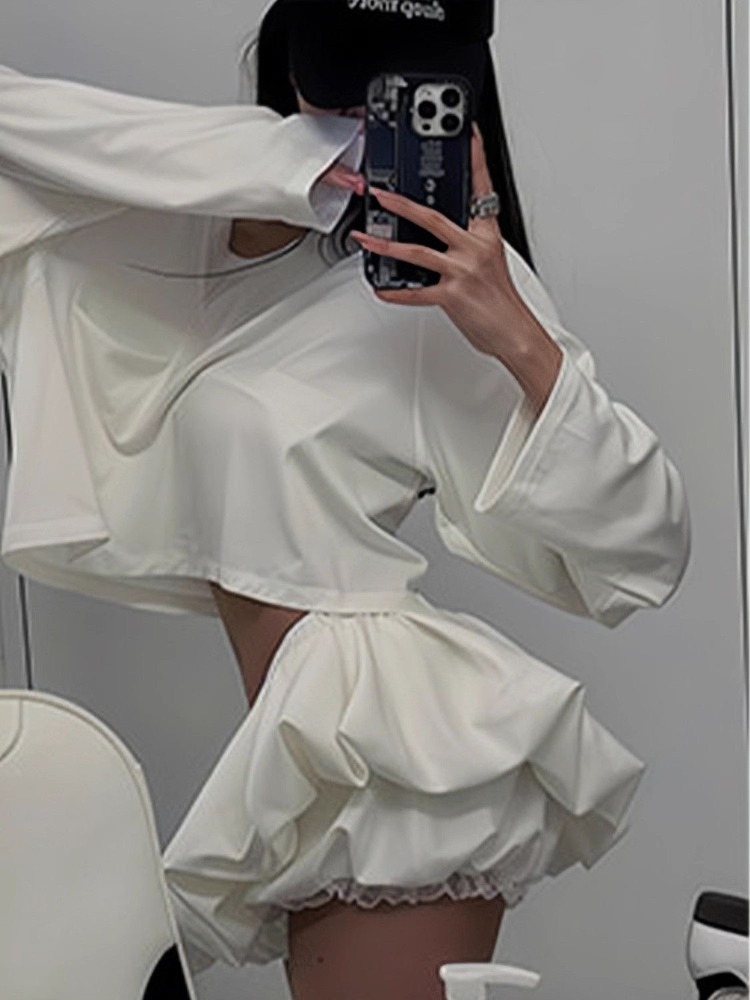 2025 harajuku design de moda c - Asymmetric Top Women avaliação e preço