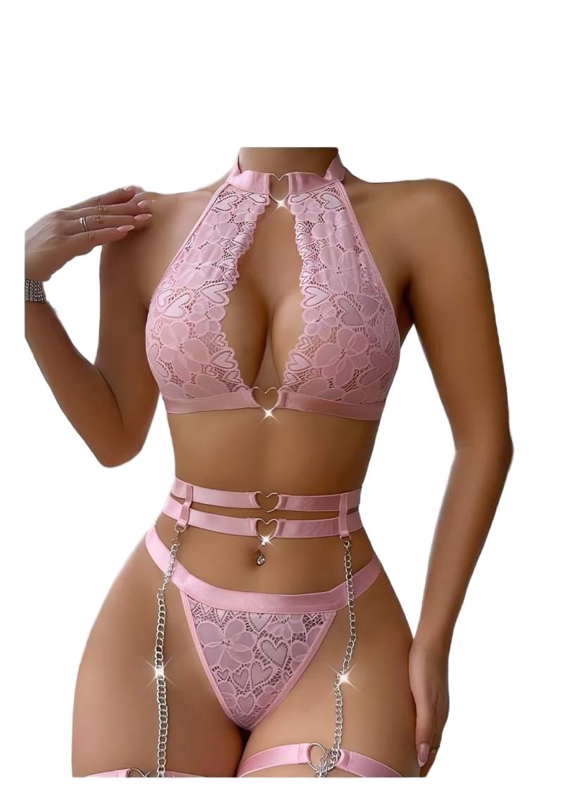 Conjunto de Lingerie Sexy com  - Women Fashion Necklace avaliação e preço