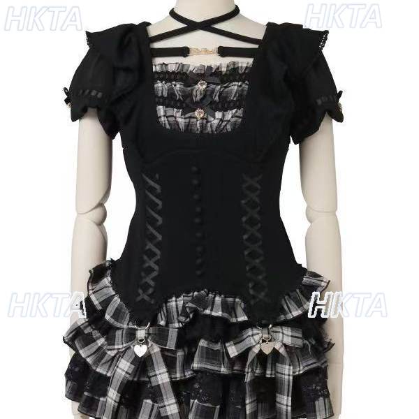 Vestido Lolita de Manga Curta  - Ruched Dress Mini avaliação e preço