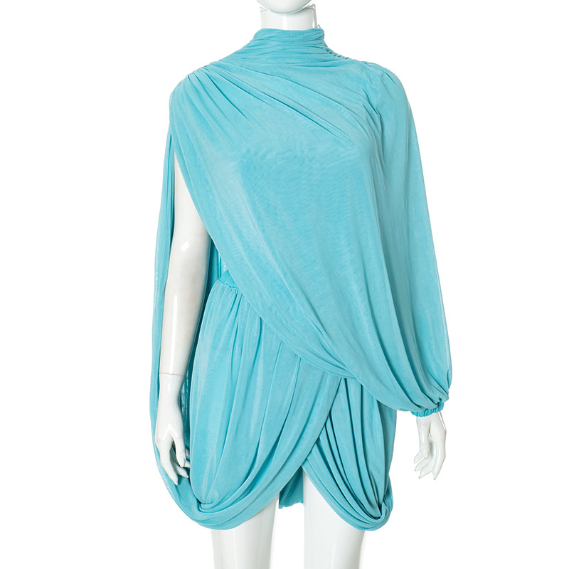 2025 outono feminino elegante  - Ruched Dress Mini avaliação e preço