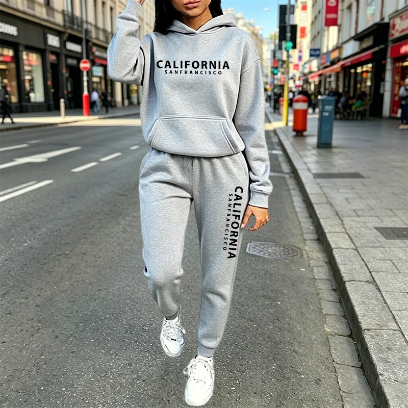 Conjunto de Moletom Casual Urb - Women'S Fashion Sweatshirts avaliação e preço