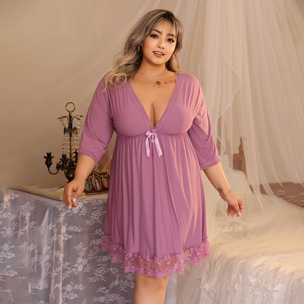 Camisola Plus Size Feminina co - Lace Trim Cami avaliação e preço