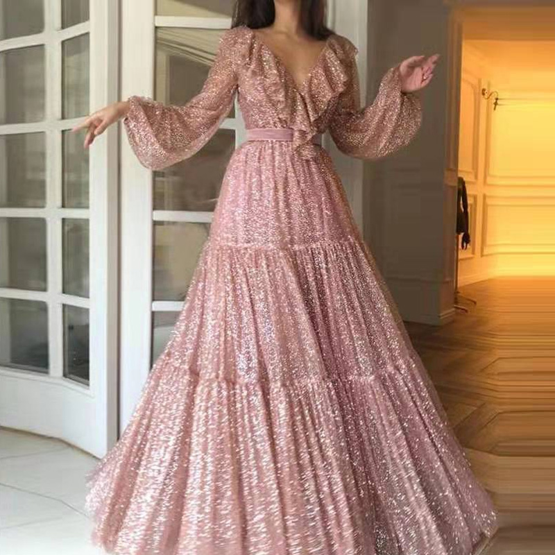 Moda malha dourada manga longa - Women'S Fashion Gilded Age avaliação e preço