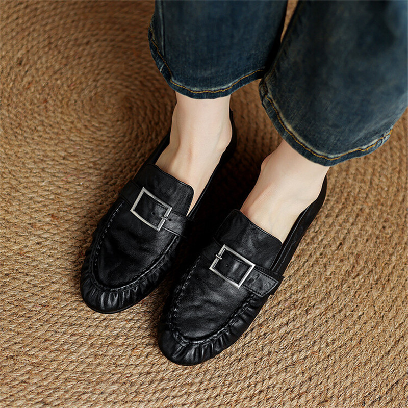 Mocassins de couro genuíno par - Women Fashion Store avaliação e preço