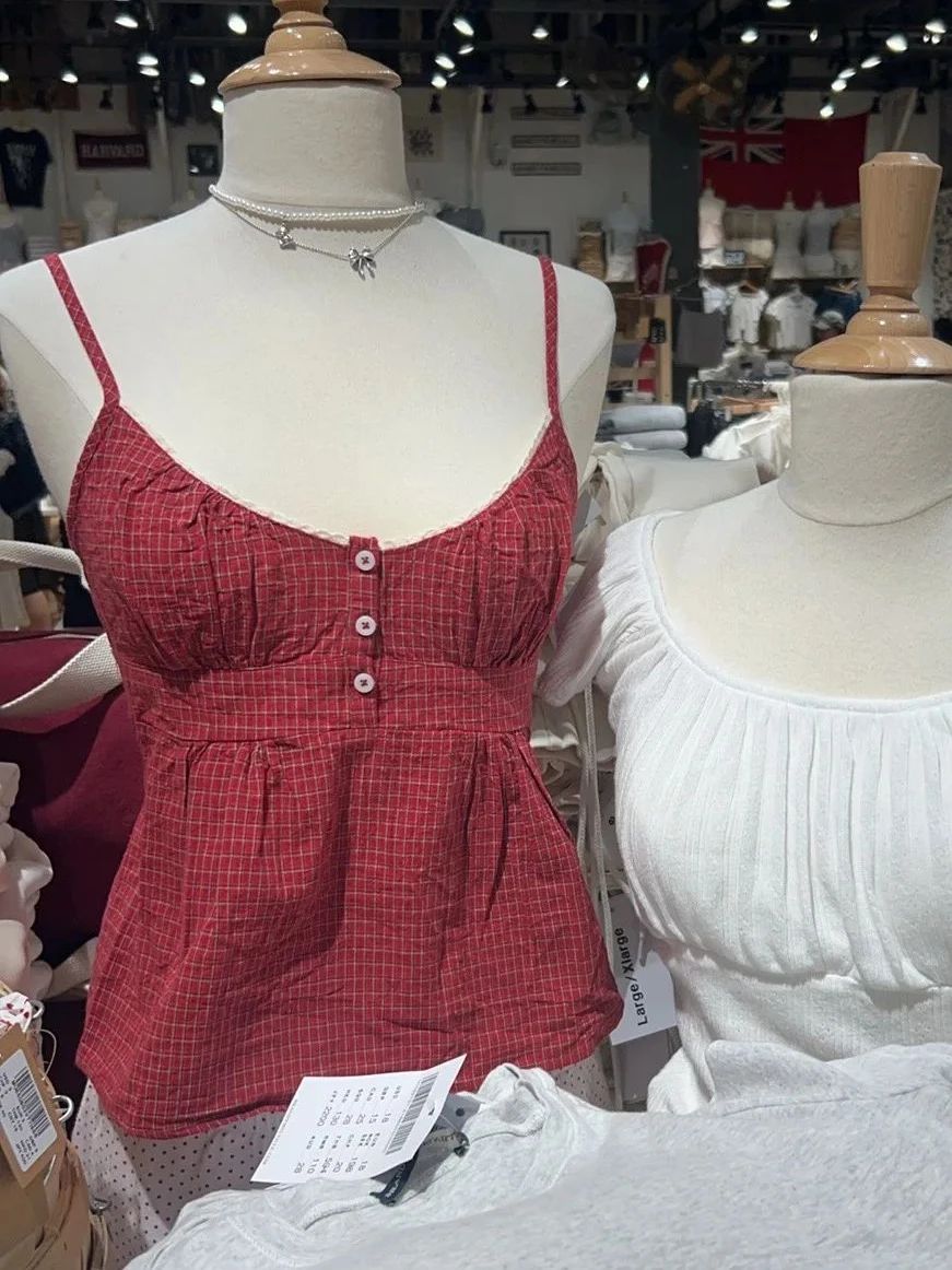 Conjunto de shorts regata com  - Lace Trim Cami avaliação e preço