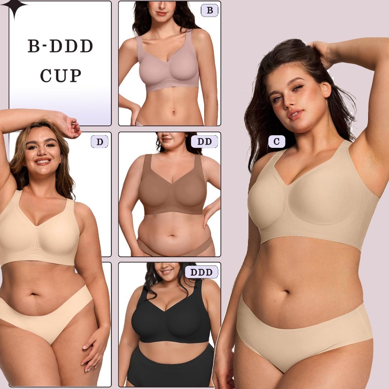 Sutiã Jelly Sem Fio Plus Size  - Bra Top Seamless avaliação e preço