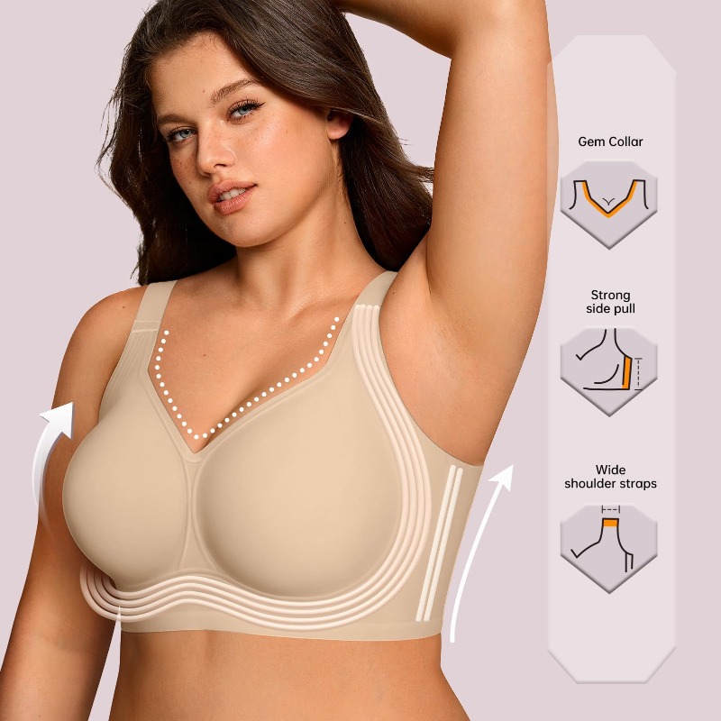 Sutiã Jelly Sem Fio Plus Size  - Bra Top Seamless avaliação e preço