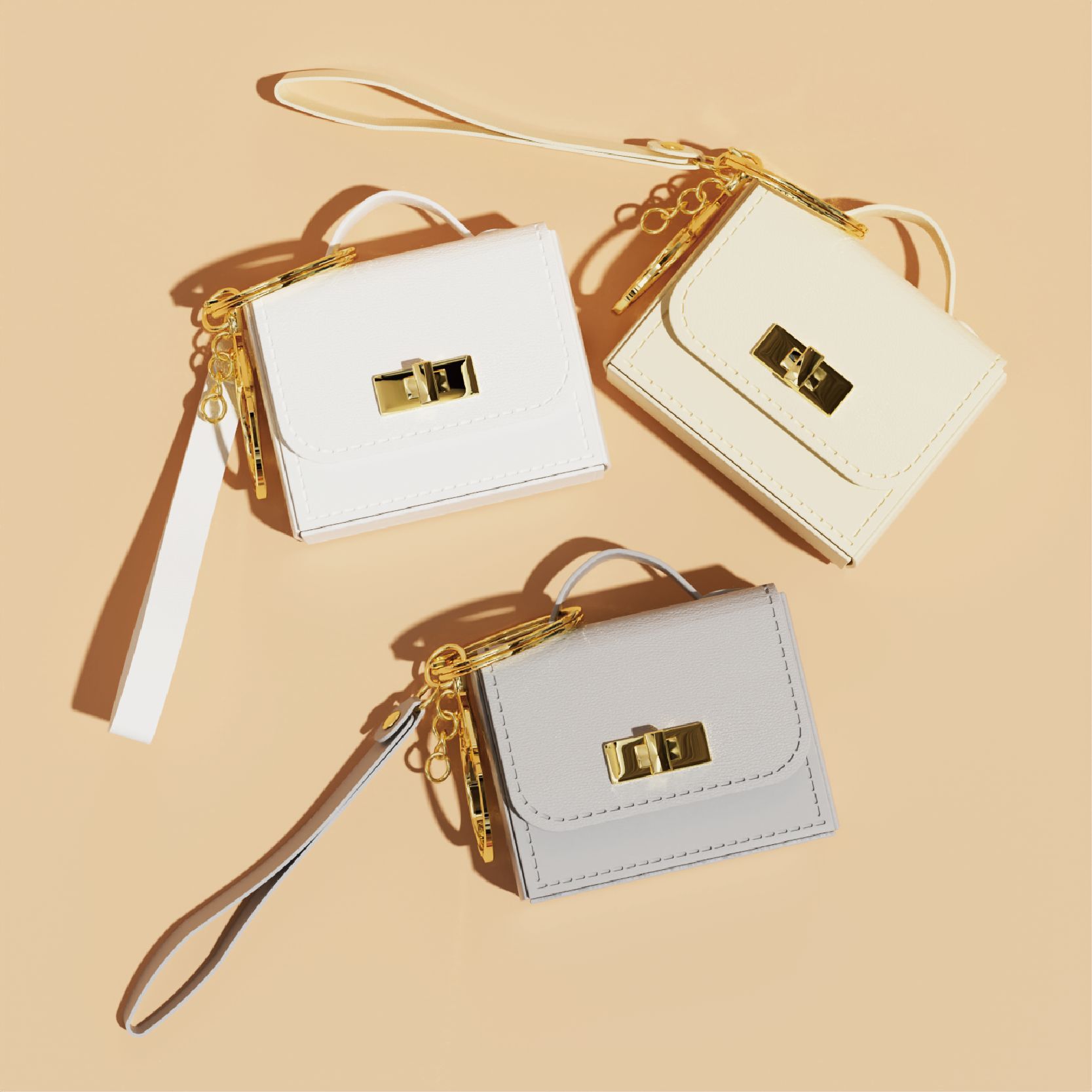 Mini Bolsa Chaveiro de Couro c - Women'S Ysl Fashion avaliação e preço