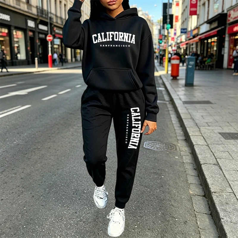 Conjunto de Moletom Casual Urb - Women'S Fashion Sweatshirts avaliação e preço