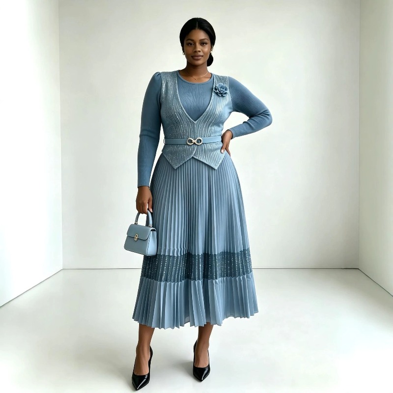 Vestido Plissado Miyake 2026,  - Women'S Fashion Gilded Age avaliação e preço
