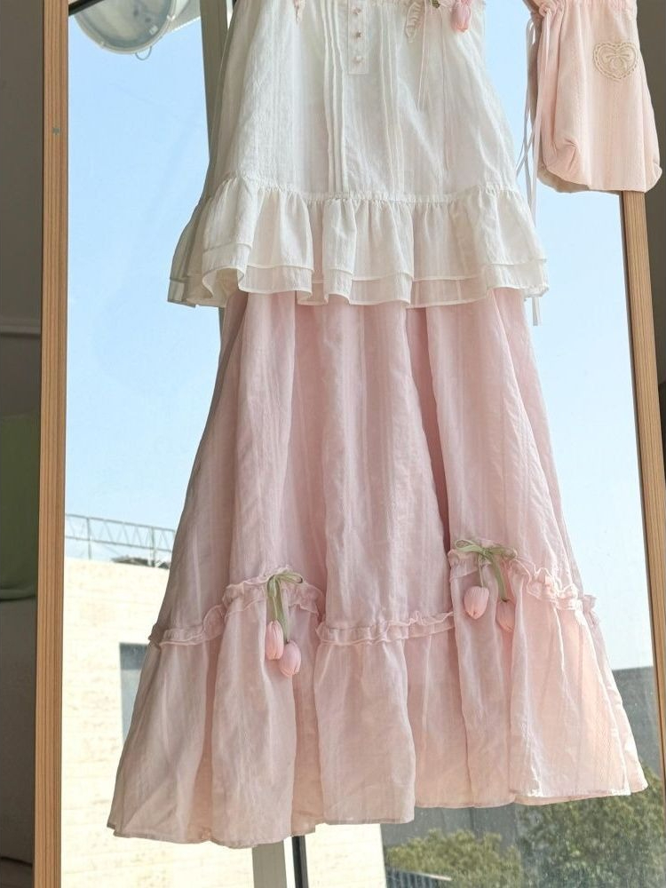 Conjunto Feminino Doce e Kawai - Lace Trim Cami avaliação e preço