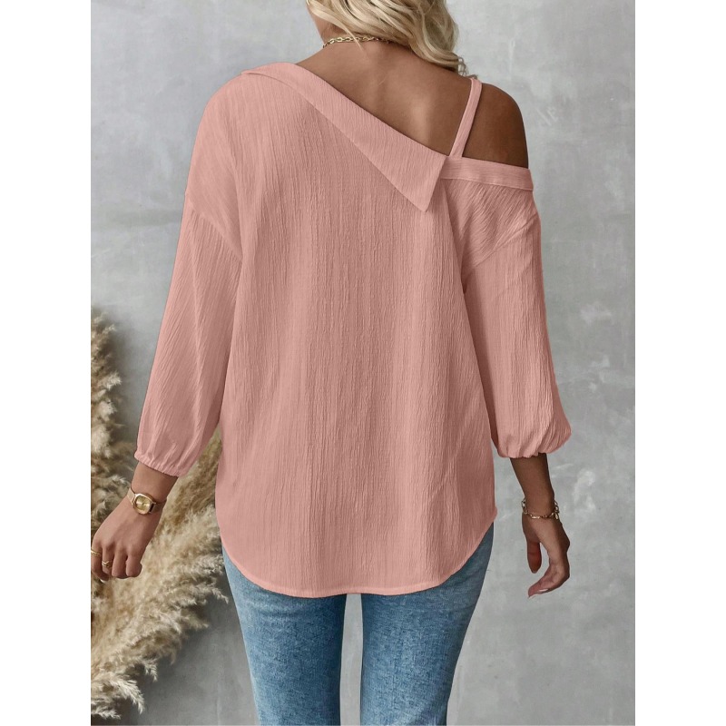 Plus Size1XL-5XL blusas femini - Asymmetric Top Women avaliação e preço