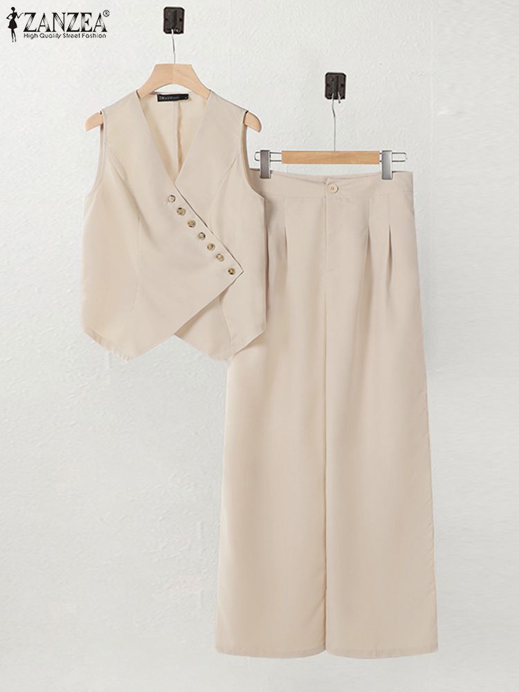 Zanzea conjuntos de calças fem - Asymmetric Top Women avaliação e preço