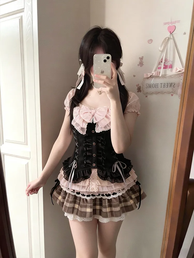 Conjunto de Três Peças Japonês - Lace Trim Cami avaliação e preço